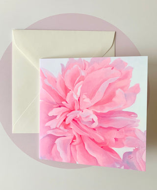 Apsveikuma kartiņas ar peonijām māksliniece Ilze Ērgle-Vanaga