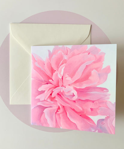 Apsveikuma kartiņas ar peonijām māksliniece Ilze Ērgle-Vanaga