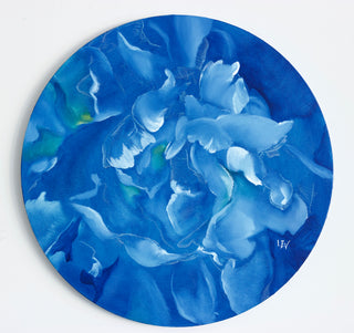 Eļļas glezna uz koka rāmja peonija