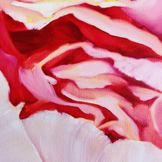 Eļļas glezna uz koka rāmja peonija