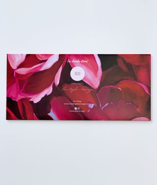 Naudas dāvanu aploksnes ar peonijām - māksliniece Ilze Ērgle-Vanaga