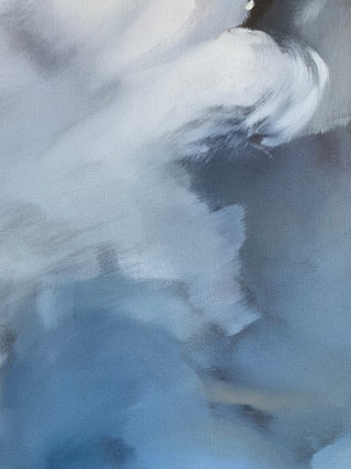 DREAMER Modern artwork Cloudscape set of 2 - original oil painting on canvas multi-panels