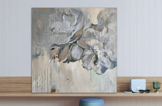 peony acrylic painting