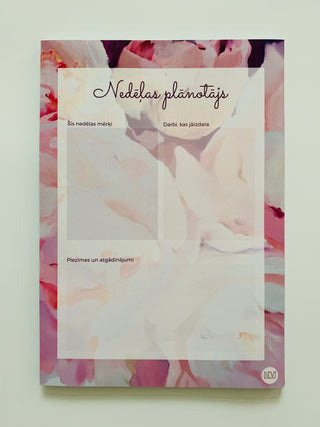 NEDĒĻAS PLĀNOTĀJS | PEONIJAS - māksliniece Ilze Ērgle-Vanaga