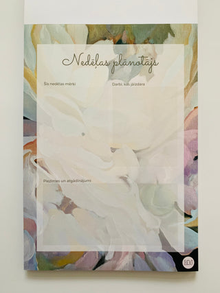 NEDĒĻAS PLĀNOTĀJS | PEONIJAS - māksliniece Ilze Ērgle-Vanaga