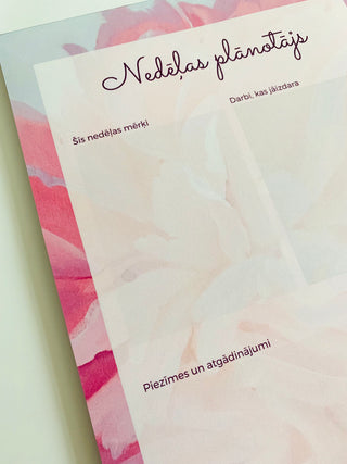 NEDĒĻAS PLĀNOTĀJS | PEONIJAS - māksliniece Ilze Ērgle-Vanaga