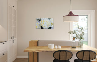 Eļļas glezna uz koka rāmja peonijas 50x80cm māklsiniece Ilze Ērgle-Vanaga