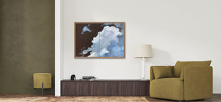 DREAMER Modern artwork Cloudscape set of 2 - original oil painting on canvas multi-panels