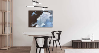 DREAMER Modern artwork Cloudscape set of 2 - original oil painting on canvas multi-panels