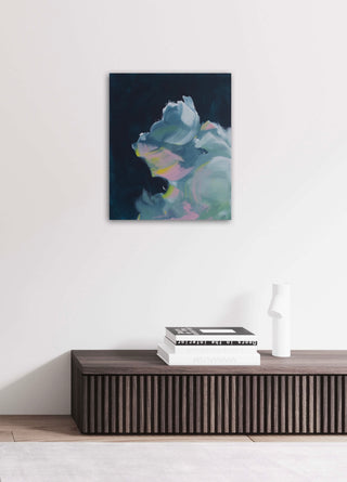 colourful clouds acrylic painting