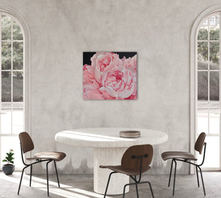 Eļļas glezna uz koka rāmja peonijas 80x70cm māklsiniece Ilze Ērgle-Vanaga