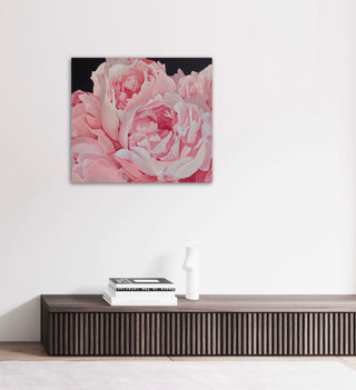 Eļļas glezna uz koka rāmja peonijas 80x70cm māklsiniece Ilze Ērgle-Vanaga