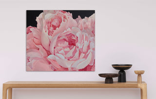 Eļļas glezna uz koka rāmja peonijas 80x70cm māklsiniece Ilze Ērgle-Vanaga