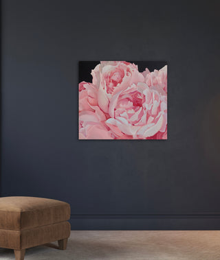 Eļļas glezna uz koka rāmja peonijas 80x70cm māklsiniece Ilze Ērgle-Vanaga