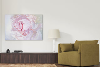 Lielformāta eļļas glezna uz audekla peonija māksliniece Ilze Ērgle-Vanaga