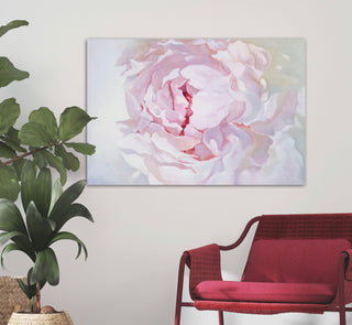 Lielformāta eļļas glezna uz audekla peonija māksliniece Ilze Ērgle-Vanaga