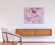 Load image into Gallery viewer, Eļļas glezna uz koka rāmja peonijas 100x80cm māklsiniece Ilze Ērgle-Vanaga
