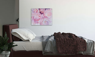 Eļļas glezna uz koka rāmja peonijas 100x80cm māklsiniece Ilze Ērgle-Vanaga