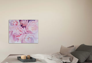 Eļļas glezna uz koka rāmja peonijas 100x80cm māklsiniece Ilze Ērgle-Vanaga