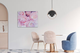 Eļļas glezna uz koka rāmja peonijas 100x80cm māklsiniece Ilze Ērgle-Vanaga