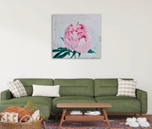 Load image into Gallery viewer, Eļļas glezna uz koka rāmja peonijas 100x90cm māklsiniece Ilze Ērgle-Vanaga
