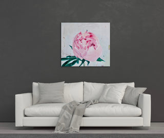 Eļļas glezna uz koka rāmja peonijas 100x90cm māklsiniece Ilze Ērgle-Vanaga