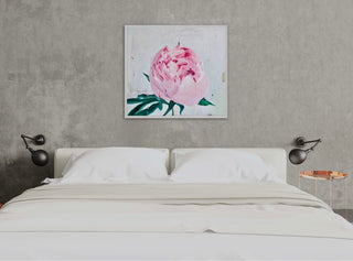 Eļļas glezna uz koka rāmja peonijas 100x90cm māklsiniece Ilze Ērgle-Vanaga