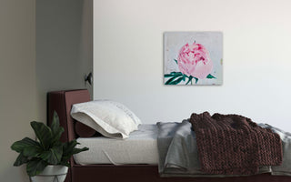 Eļļas glezna uz koka rāmja peonijas 100x90cm māklsiniece Ilze Ērgle-Vanaga