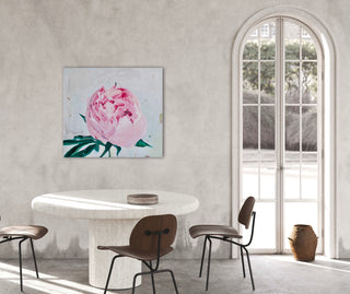 Eļļas glezna uz koka rāmja peonijas 100x90cm māklsiniece Ilze Ērgle-Vanaga