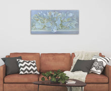 Load image into Gallery viewer, Eļļas glezna uz koka rāmja peonijas 100x50cm māklsiniece Ilze Ērgle-Vanaga
