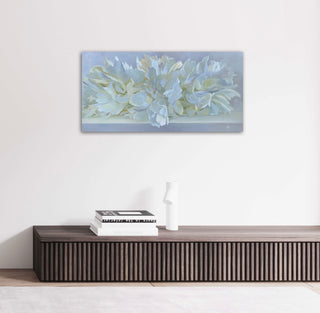 Eļļas glezna uz koka rāmja peonijas 100x50cm māklsiniece Ilze Ērgle-Vanaga