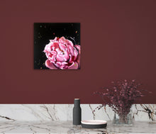 Load image into Gallery viewer, PEONY IV original oil painting on canvas size 16&quot;x16&quot;
