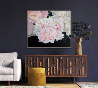 Eļļas glezna uz koka rāmja peonijas 100x120cm