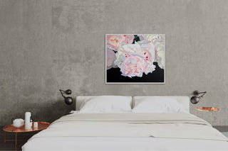 Eļļas glezna uz koka rāmja peonijas 100x120cm