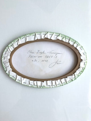 Eļļas glezna uz koka rāmja peonija