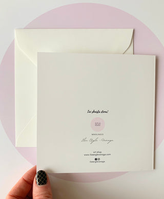 Apsveikuma kartiņas ar peonijām māksliniece Ilze Ērgle-Vanaga