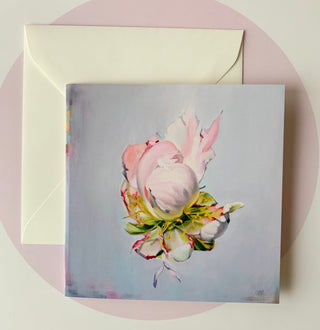 Apsveikuma kartiņas ar peonijām māksliniece Ilze Ērgle-Vanaga