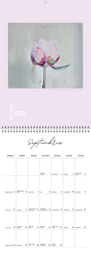 Sienas kalendārs 2022 | "DIENA" | papildus vieta pierakstiem