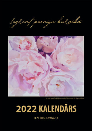 Sienas kalendārs 2022 | "NAKTS🖤" | papildus vieta pierakstiem