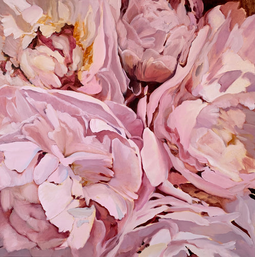 abstract peony painting