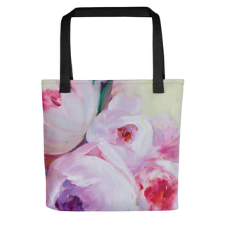 peonies tote bag