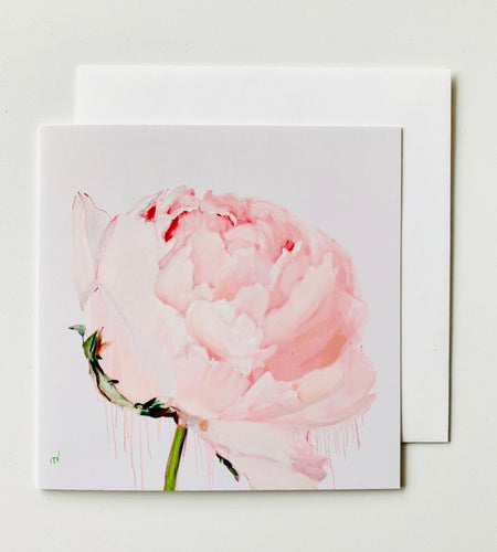 Apsveikuma kartiņas ar peonijām māksliniece Ilze Ērgle-Vanaga