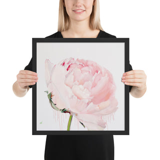 GLEZNU IZDRUKAS | PEONIJA XV | balts, melns rāmis | dažādi izmēri