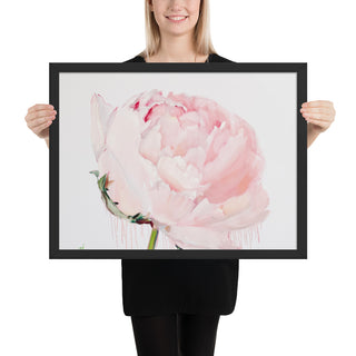 GLEZNU IZDRUKAS | PEONIJA XV | balts, melns rāmis | dažādi izmēri