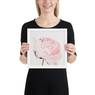 GLEZNU IZDRUKAS | PEONIJA XV | balts, melns rāmis | dažādi izmēri