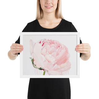 GLEZNU IZDRUKAS | PEONIJA XV | balts, melns rāmis | dažādi izmēri