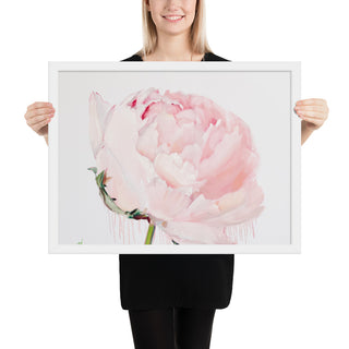 GLEZNU IZDRUKAS | PEONIJA XV | balts, melns rāmis | dažādi izmēri