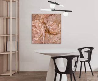 Eļļas glezna uz koka rāmja peonijas 80x80cm māklsiniece Ilze Ērgle-Vanaga