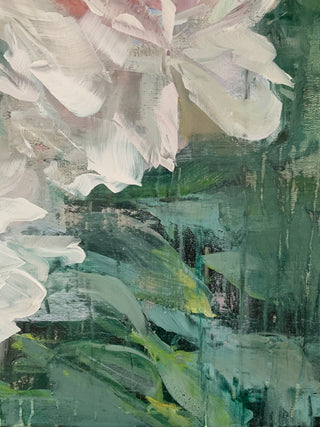 abstract peony painting