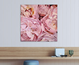 pink peony wall art